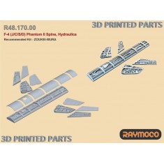 1/48 F-4 (J/C/S/D) Phantom II Spine, Hydraulics for Zoukei Mura kits