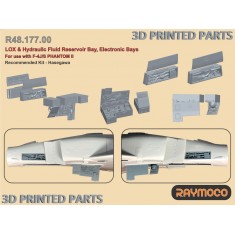 1/48 F-4J/S Phantom II LOX and Hydraulic Fluid Reservoir Bay for Hasegawa kits