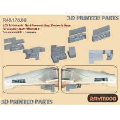 1/48 F-4EJ/F Phantom II LOX and Hydraulic Fluid Reservoir Bay for Hasegawa kits