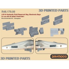 1/48 RF-4E/B/C Phantom II LOX and Hydraulic Fluid Reservoir Bay for Hasegawa kits