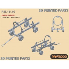 1/48 F-8 Crusader Engine Trailer for Hasegawa Kit