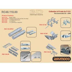 1/48 F-15 I Engines F100-PW-229, Radar AN/APG-63, Cannon, etc for Great Wall Hobby kits
