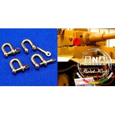 Shackles (4pcs) for 1/35 Military Vehicles (Especially in Tiger I&King Tiger)