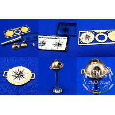 1/50 Small Compass for Ships (Radius: 9mm, Height: 29mm)