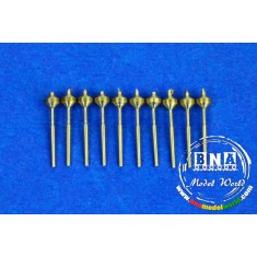 1/700 USS Universal Naval 5"(127mm) L/38 Gun Barrels x10pcs
