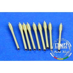 1/700 USS Universal Naval Gun Barrels x9pcs for Yamato Class