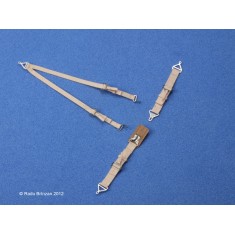 1/32 USAF/USN Seatbelts - Beige (Pre-cut Belts w/Photo-Etched Buckles)