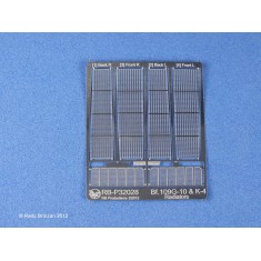 1/32 Messerschmitt Bf109 G-10 & K-4 Radiators set for Hasegawa kit (Photoetch)