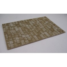 1/35 Old Cobblestone Road / Sidewalk, Big Stones - Small Sheet (Size: 13.5x9cm)