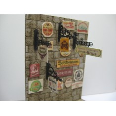 1/35 Business Signs on Real Wood - Germany (incl. 4 laser cut wall mounting brackets)