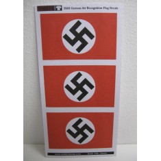 1/35 WWII German Air Recognition Flag - 3 Decals