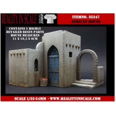 1/35 North African House (5 Resin Parts,Length:21cm, Width:6cm, Height:10.5cm)