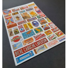 1/48 - 1/35 Rusted Commercial Signs - France Set #1