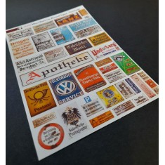 1/48 - 1/35 Misc. Rusted Signs - Germany