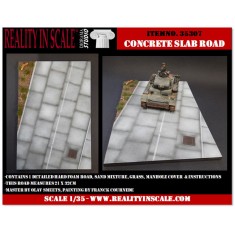 1/35 Concrete Slab Road (21 x 32 x 0.8cm)