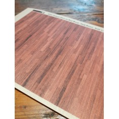 1/35 Parquet Floor on Real Wood Dark Brown - A5 sheet 15 x 20cm