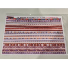 1/35 Arab /North African Decorative Tile Trims - A5 sheet 15 x 20cm