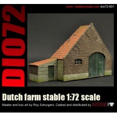 1/72 Dutch Farm Stable (Size: 11.3 x 9.5cm) with a Small Shed