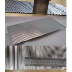 Corrugated Sheet - Aluminium (20cm x 10cm)