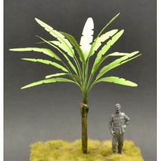 1/35, 1/48 Handmade Banana Tree with Green Leaves (Height: 15cm)