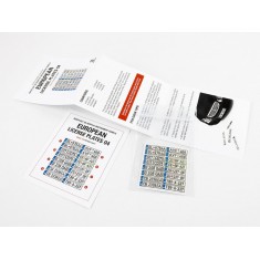 1/24 Quick Set 3D Acrylic Instrument Panel - European License Plates Vol.04