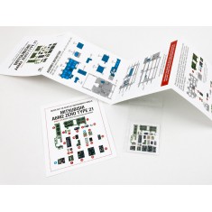 1/35 A6M2 Zero Type 21 Cockpit Instrument Panels n Detail Parts for Border kits