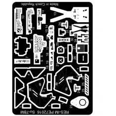 1/72 Sukhoi Su-7BM PE Detail Set for Modelsvit kits