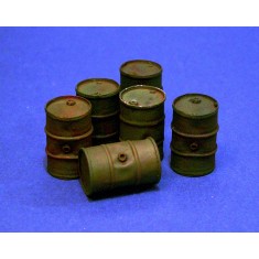 1/35 Slightly Damaged Oil Drums No.2 (6 Pieces)