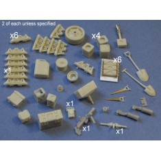 1/35 UK/Commonwealth Sherman Tank Accessories No.1