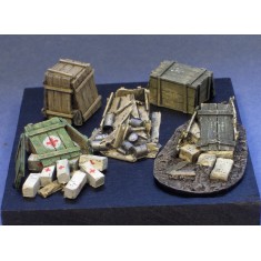 1/35 Damaged Wooden Boxes (5 Types, 2pcs each)