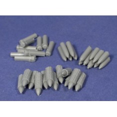1/35 Ordnance BL 6inch 26cwt Howitzer Ammunition Set (27 Shells, 12 Charges)