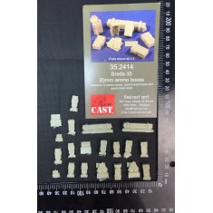 1/35 Breda 35 20mm Wooden & Steel Ammo Boxes