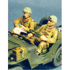 1/35 Paratrooper Driver and Co-Driver for Paratrooper Jeep (2 seated figures)