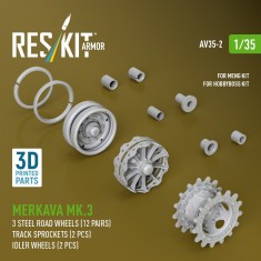 1/35 Merkava Mk.3 Wheels Set w/Sprockets & Idlers for Meng/HB