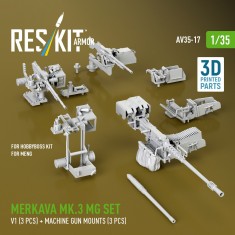 1/35 Merkava Mk.3 MG Set V1 & Mounts for Meng/HobbyBoss