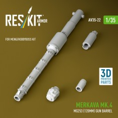 1/35 Merkava Mk.4 MG253 120mm Gun Barrel for Meng/HobbyBoss Kits