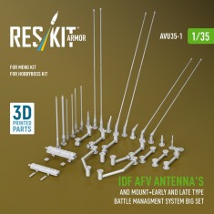 1/35 IDF AFV Antenna, Mount , Early/Late Type Battle Managment System Super Set