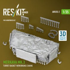 1/35 Merkava Mk.3 Turret Basket with Working Chains for HobbyBoss Kit