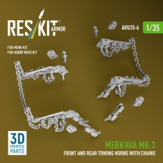 1/35 Merkava Mk.3 Front and Rear Towing Horns w/Chains for Meng/Hobby Boss Kit
