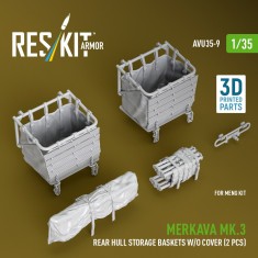 1/35 Merkava Mk.3 Rear Hull Storage Baskets without Cover (2pcs) for Meng Kit