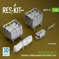 1/35 Merkava Mk.3 Rear Hull Storage Baskets without Cover (2pcs) for HobbyBoss