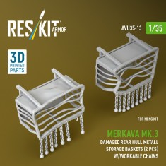 1/35 Merkava Mk.3 Damaged Rear Hull Metall Storage Baskets (2pcs) for Meng