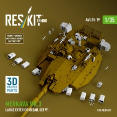1/35 Merkava Mk.3 Large Exterior Detail Set V1 for Meng Kit
