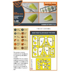 1/48 Fairchild Republic A-10C Thunderbolt II Double-sided Paint Masks for Academy