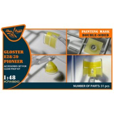 1/48 Gloster E28/39 Pioneer Double-sided Mask for Clear Prop #CP4823