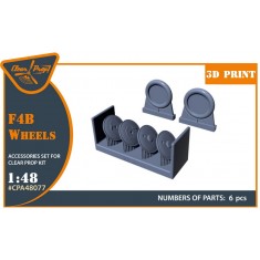 1/48 F4B Wheels set for Clear Prop kits