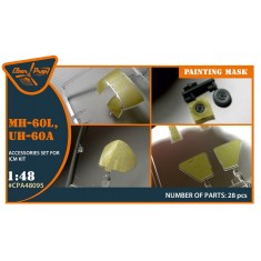 1/48 UH-60A, MH-60L Painting Mask for ICM kit
