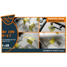 1/48 Messerschmitt Bf 109E-4/E-7 Double-Sided Paint Mask for Wingsy Kits