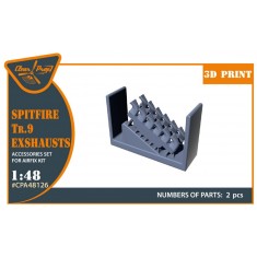 1/48 Supermarine Spitfire Tr.9 Exhausts for Airfix Kit