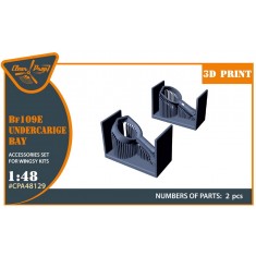 1/48 Messerschmitt Bf 109E Wheel Bays for Wingsy Kits